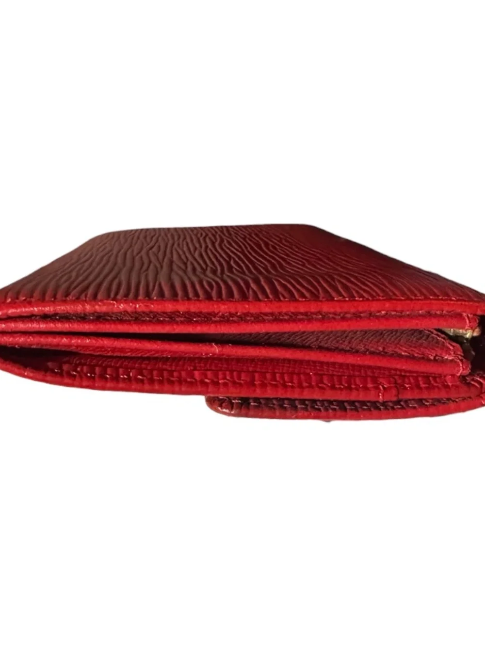 Authentic Vintage Louis Vuitton Red Epi Leather Sarah Long Wallet-Use